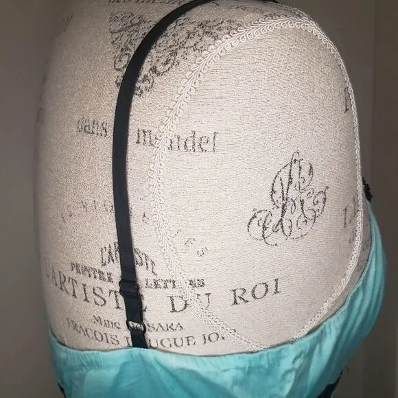 Blue Silk Lace Velvet Beaded Camisole - Picture 9 of 14